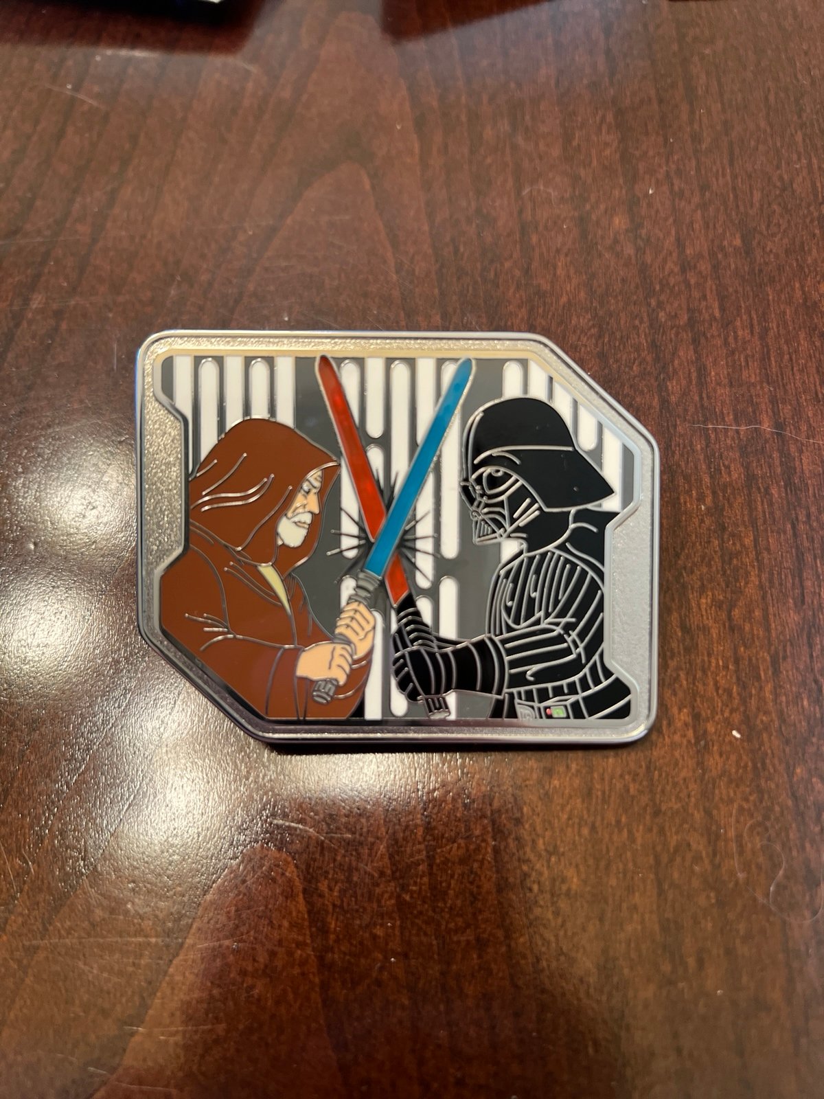 Disney Collectible Star Wars Pin - Death Star Duel with Obi Wan and Darth Vader
