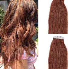 18 Tape in Human Hair Extensions # 33