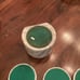 1980's Genuine Italian White Marble Coasters
