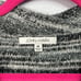 John Mark Black & White Marled Poncho Style Cowl Neck Tunic Sweater Medium