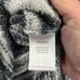 John Mark Black & White Marled Poncho Style Cowl Neck Tunic Sweater Medium