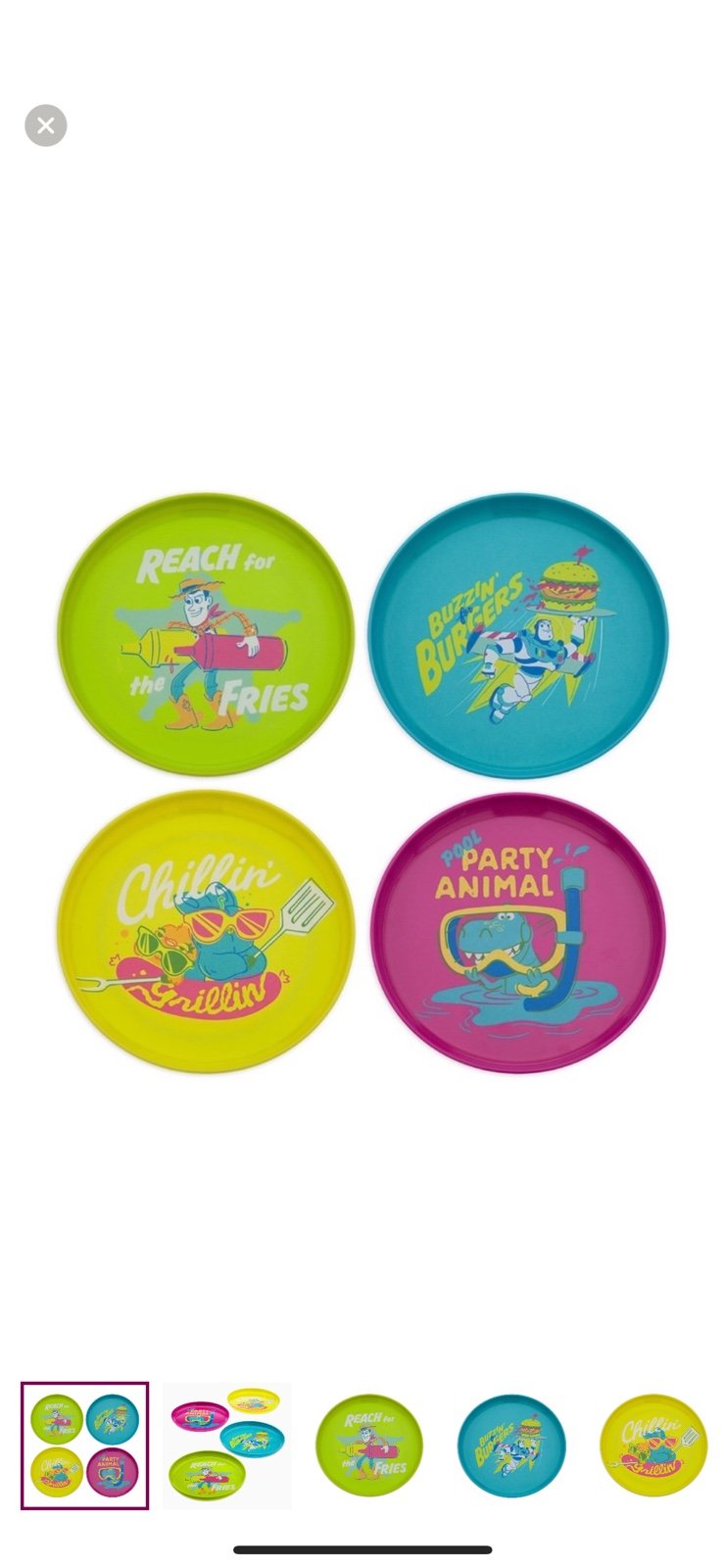NWT Disney Toy Story Plate Set