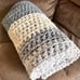 Handmade chunky neutral blanket
