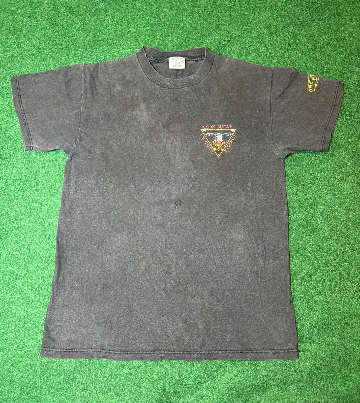 90s Work Sucks I’m Going Riding vintage T-shirt Harley Davidson motorcycle L