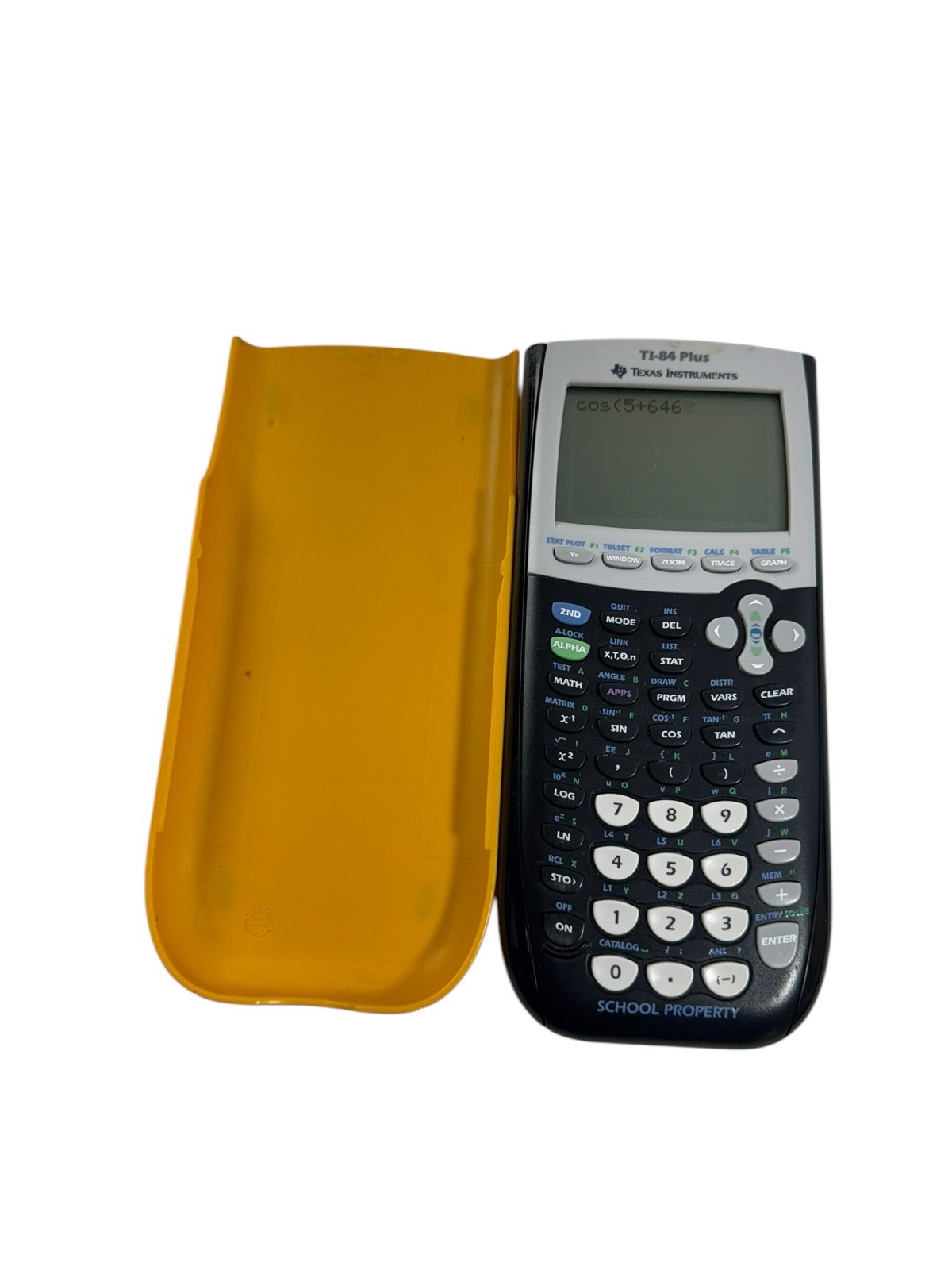 Yellow TI-84 Plus Graphic Calculator Texas Instruments TI84 Graphing Ver