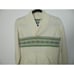 Helly Hansen Sweater Size Small Ivory Green Fair Isle Wool Knit