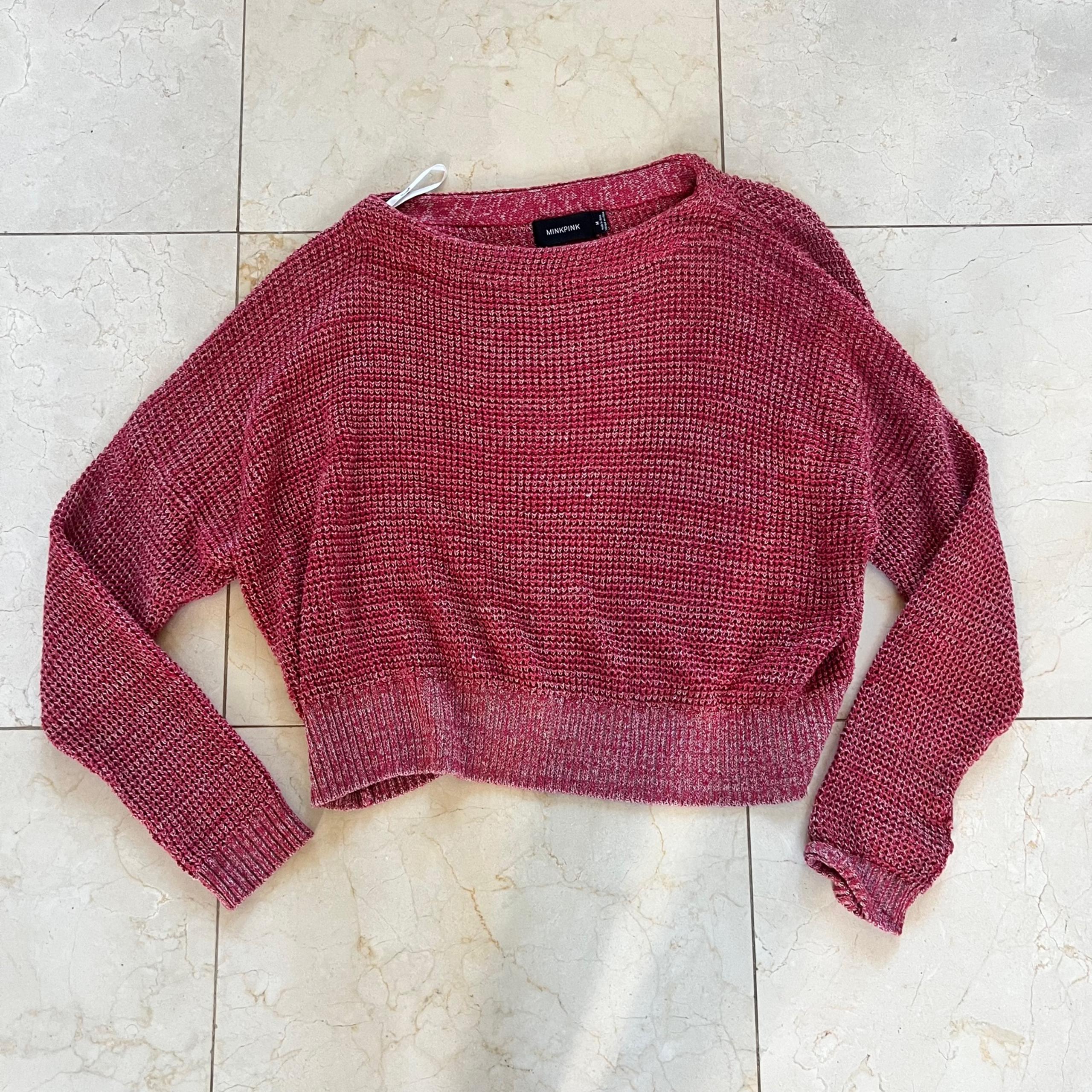 MinkPink Heavy Knit Sweater Sz Medium Like New
