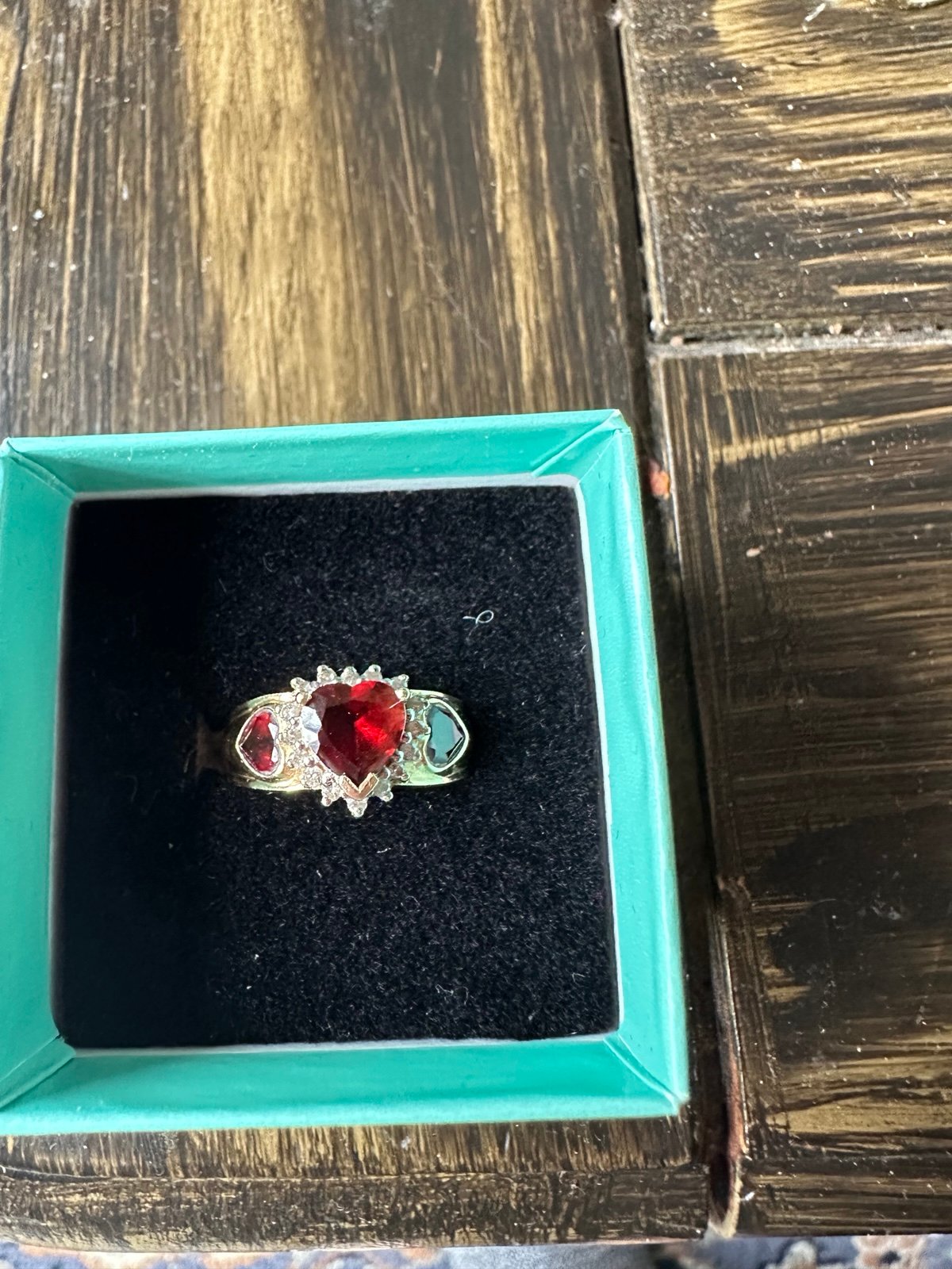 heart shaped ring.