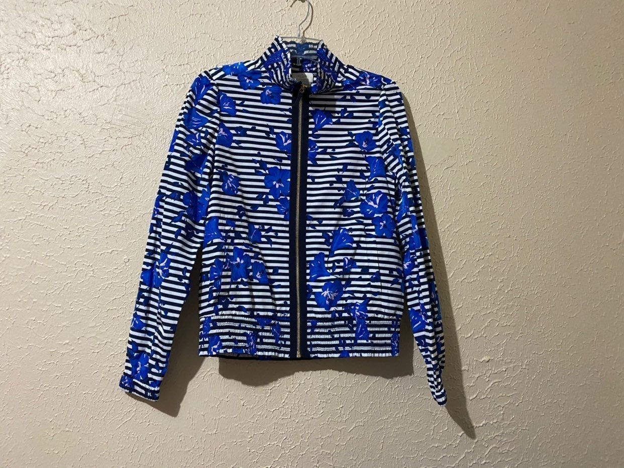 Kate Spade Hibiscus Stripe Jacket