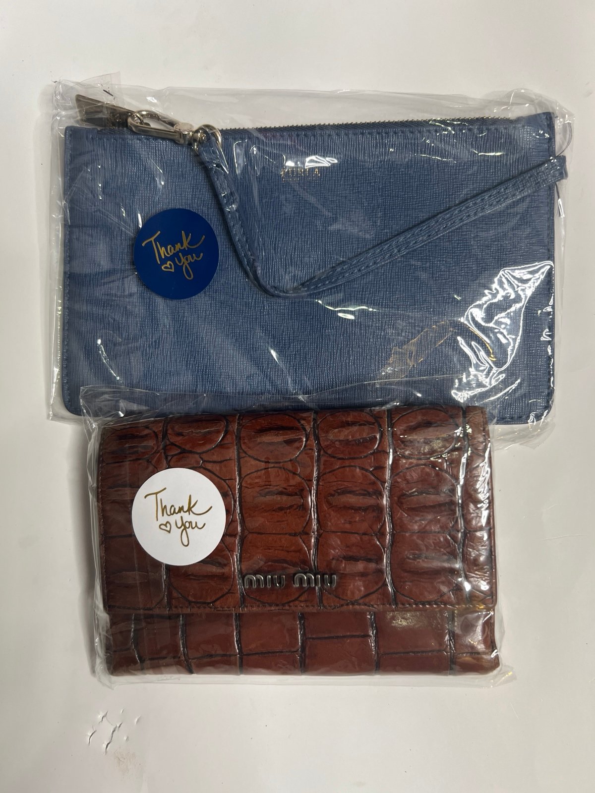 MIU MIU Prada Wallet and FURLA Clutch Wallet
