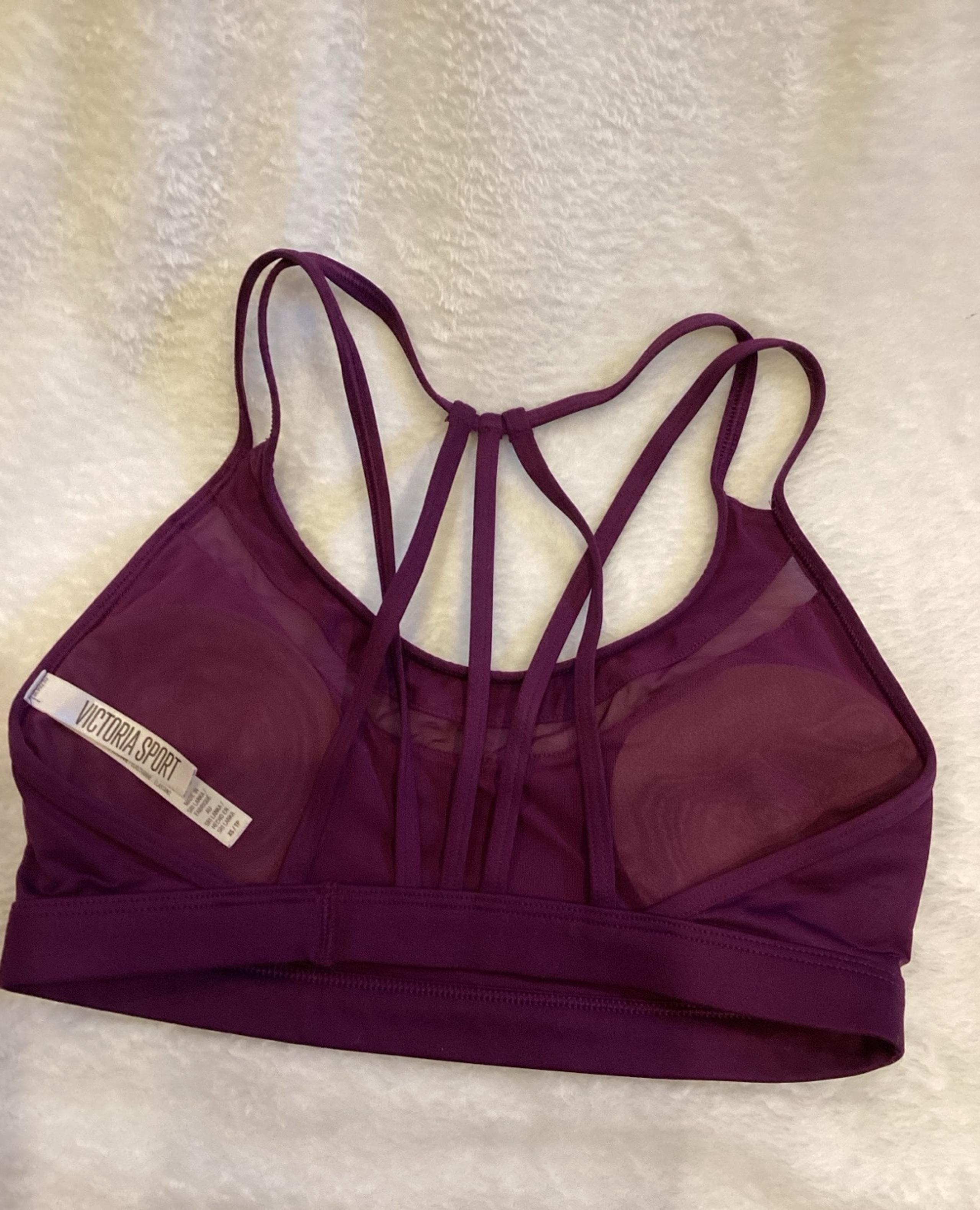 Victoria Sport size XS purple Victoria’s Secret strappy back athletic bra