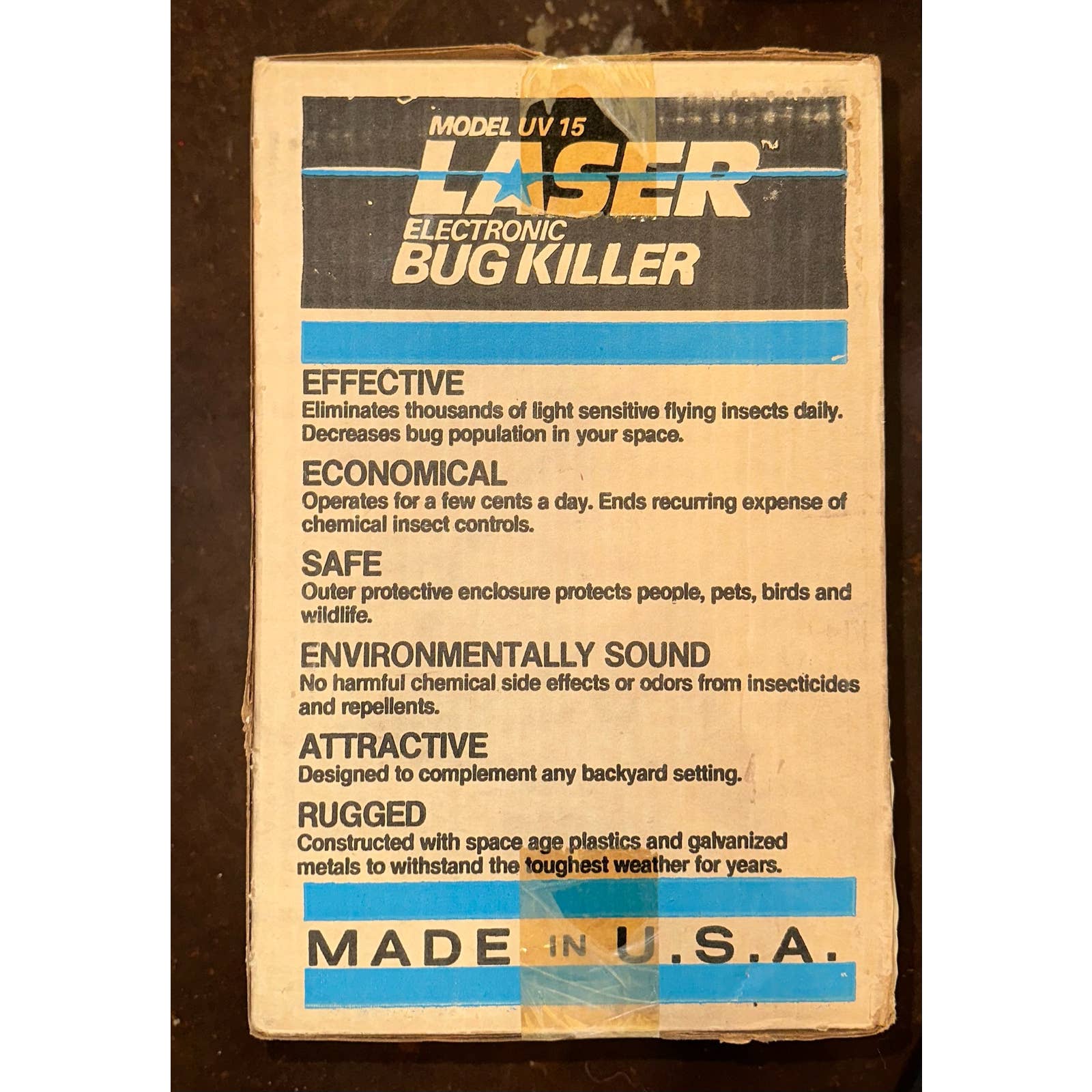 Bug Killer Model Uv15 Laser Electronic Bug Killer By Stinger