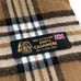 100% Cashmere Nova Check Brown Beige England made stole