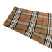 100% Cashmere Nova Check Brown Beige England made stole