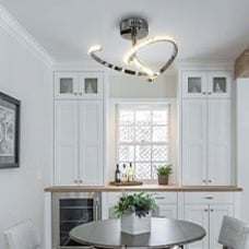 Chrome Modern LED Ceiling Light Flush Mount Ceiling Lamp