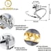 Chrome Modern LED Ceiling Light Flush Mount Ceiling Lamp