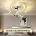 Chrome Modern LED Ceiling Light Flush Mount Ceiling Lamp
