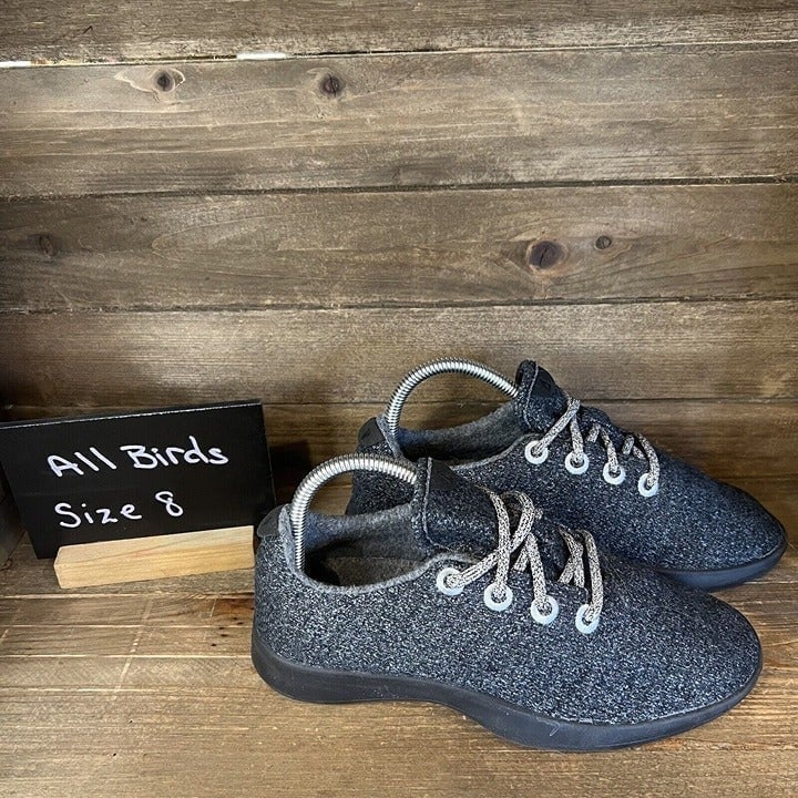 Womens Allbirds WR Wool Runners Heather Gray Shoes Sneakers Size 8 M EUC