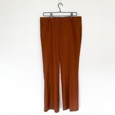 Talbots Women’s Windsor Rust Burnt Orange Wool Creased Trouser Pant