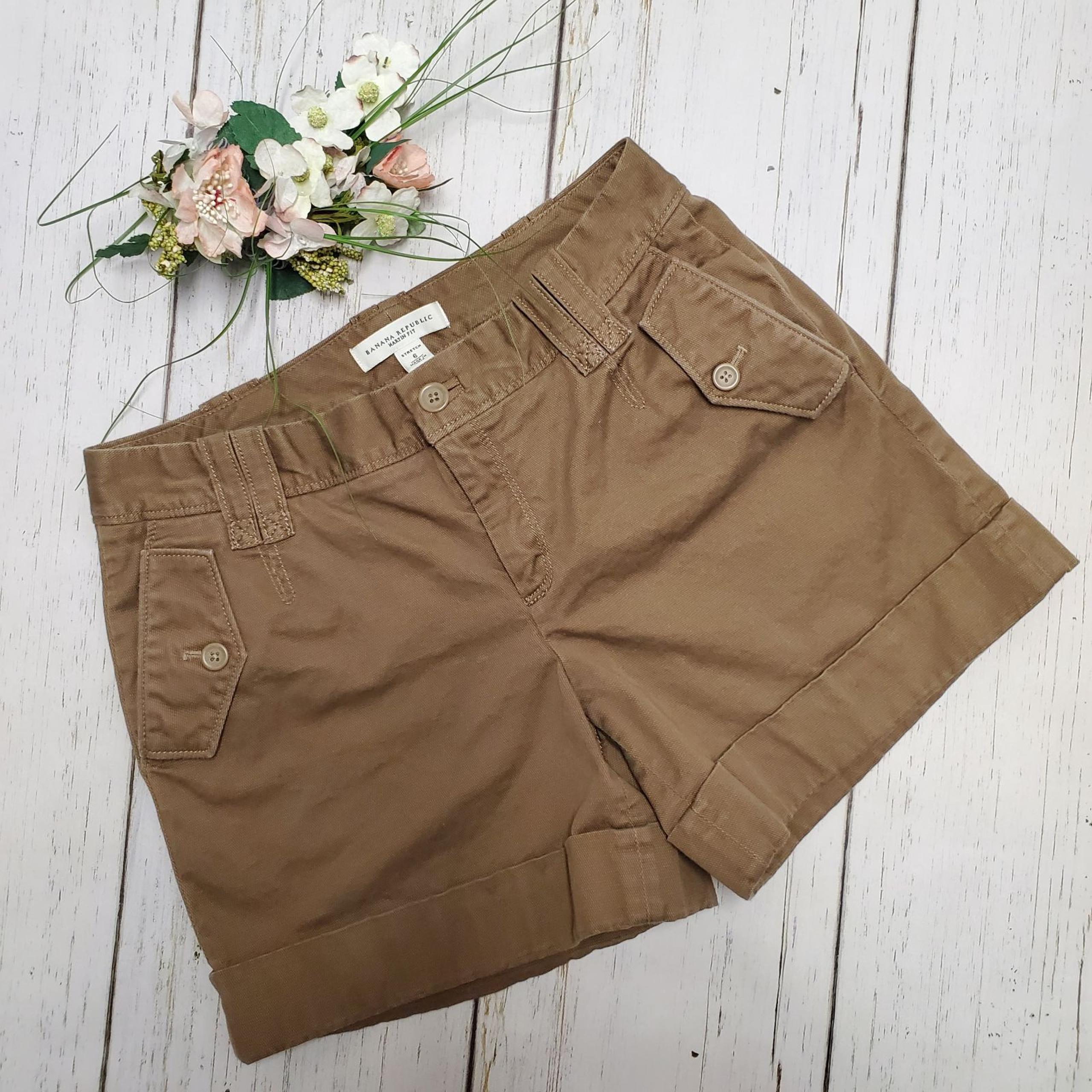 Banana Republic Brown Utility Shorts