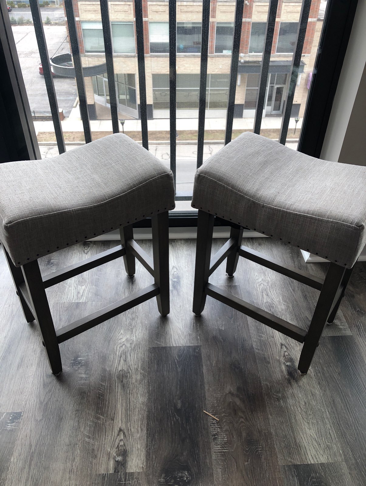 Two counter stools