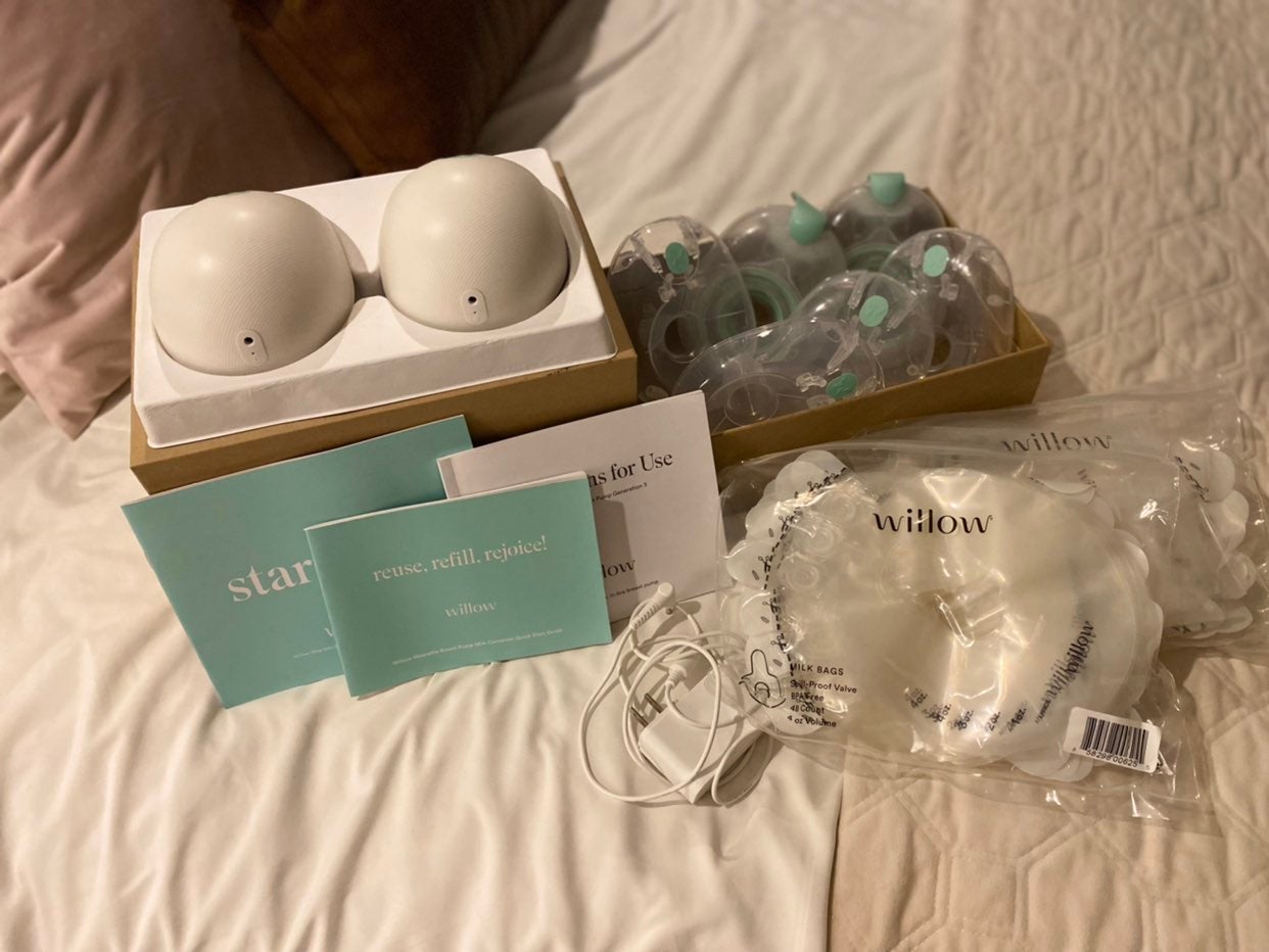 WILLOW breast pump (both sized falanges included)