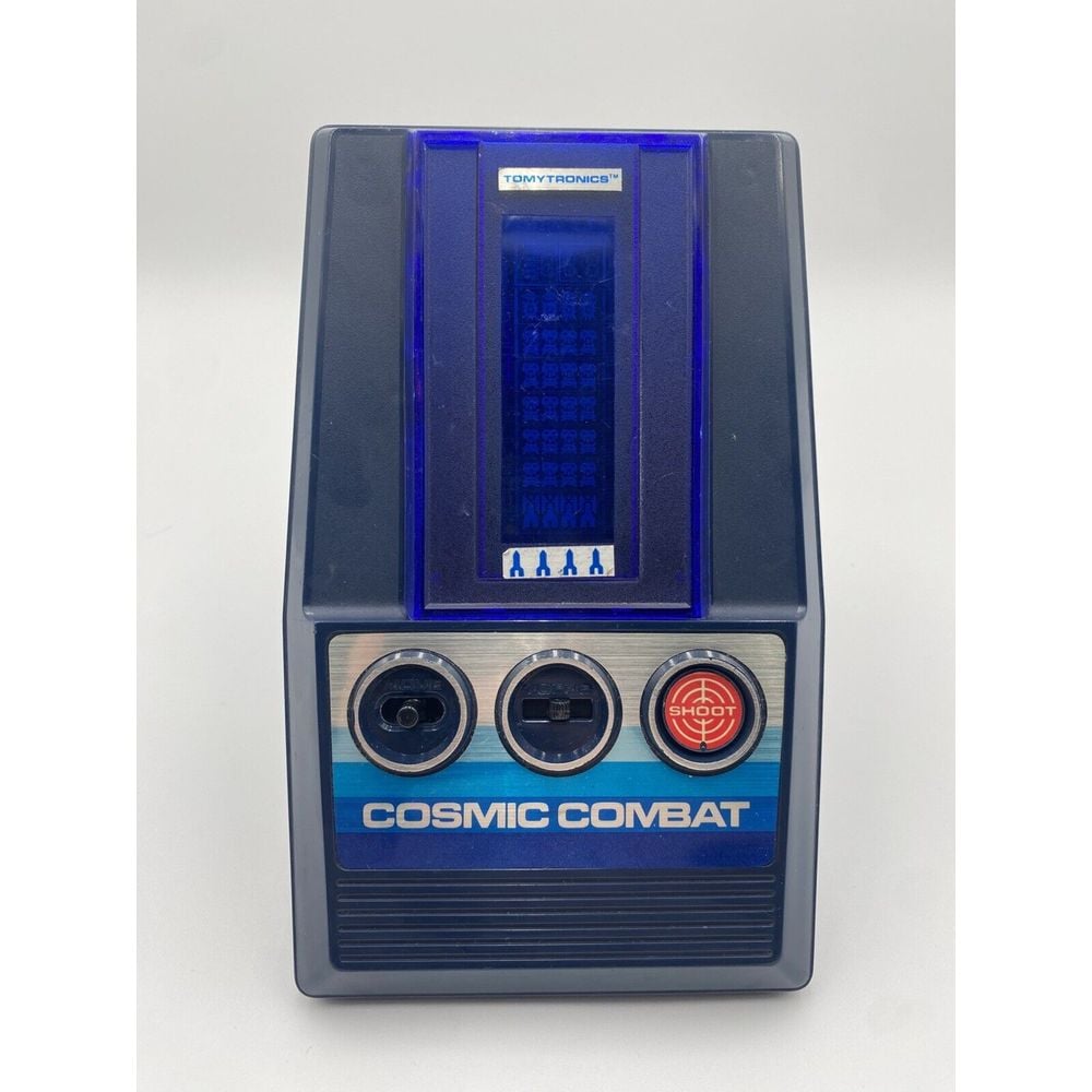 Cosmic Combat Handheld Game Vintage 80's Tomy - Tested Works Great