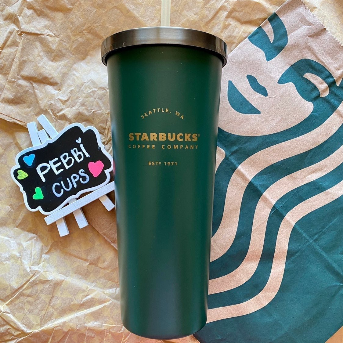Starbucks Matte Green Tumbler