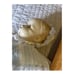 VTG Effanbee My Fair Baby Doll 1970s Wet Sleep Eyes Sculpted Hair linen dress