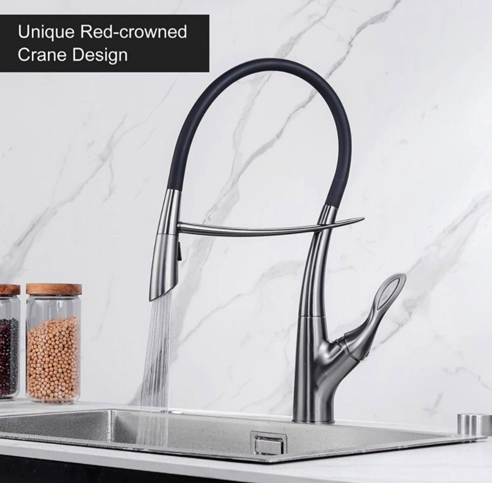 High Arc Pull-down Kitchen Faucet
