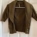 Free people vintage y2k cropped short sleeve cable knit green cardigan