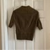 Free people vintage y2k cropped short sleeve cable knit green cardigan