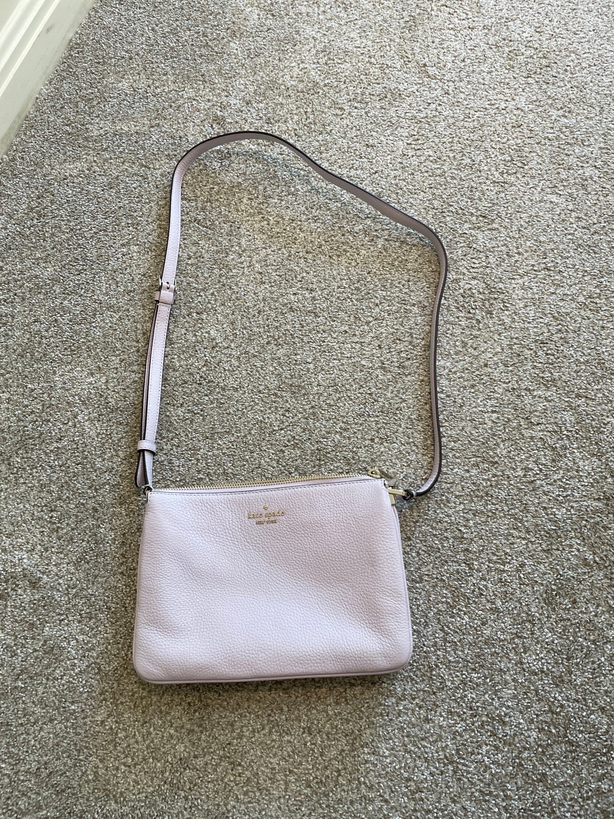 Kate Spade Leila triple gusset crossbody lilac