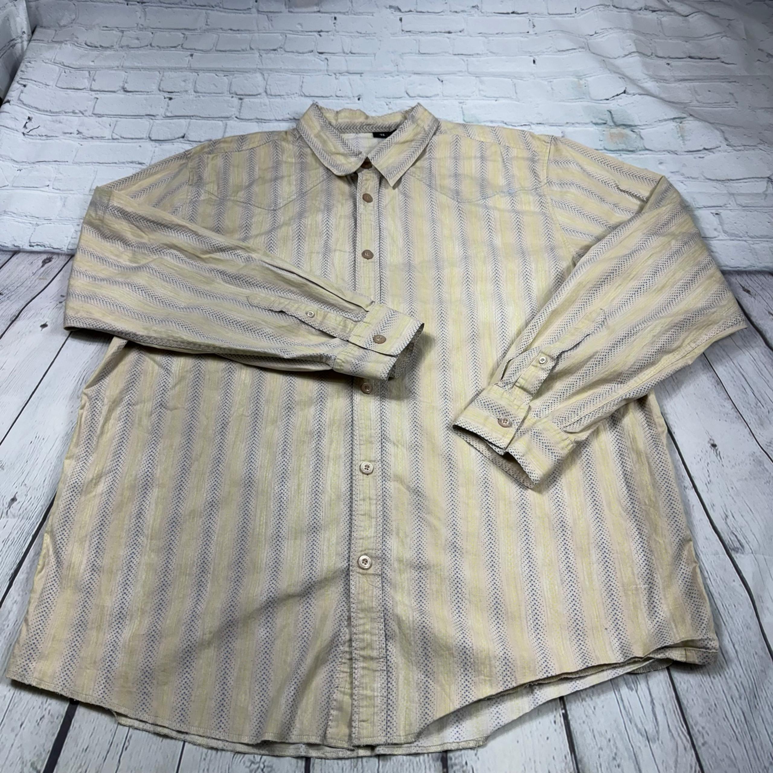 Oakley Mens Shirt Long Sleeve Button Down Western Stripped
