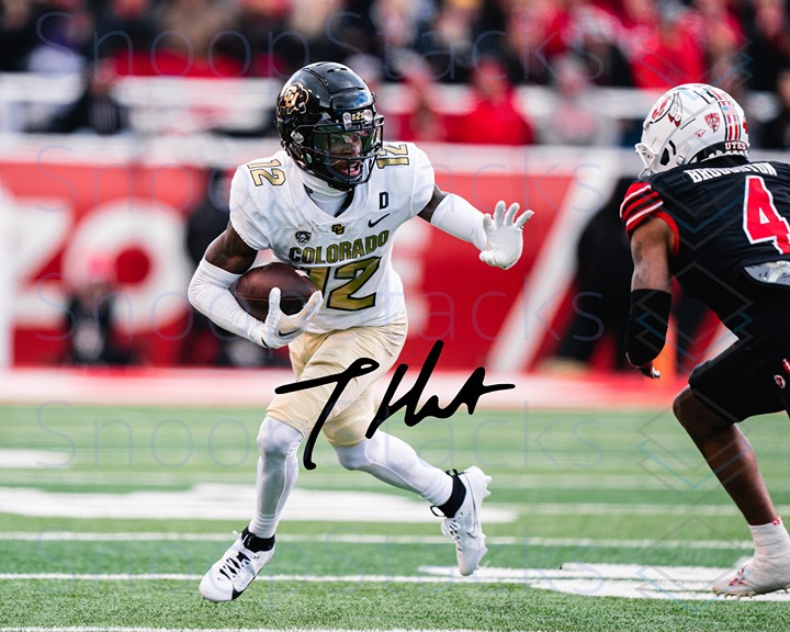 Travis Hunter Signed 16x20 Glossy Auto RP Photo Colorado Football 2024 Heisman 3