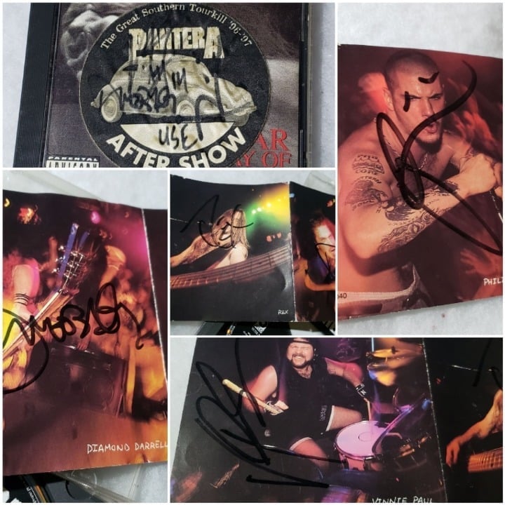 Pantera Vulgar BAND SIGNED, Autographed