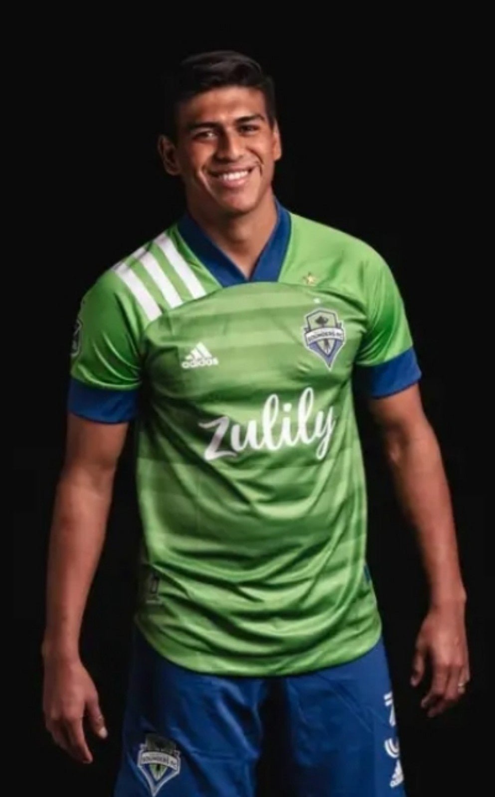 Adidas Seattle Sounders 2021 Home Soccer Jersey #40