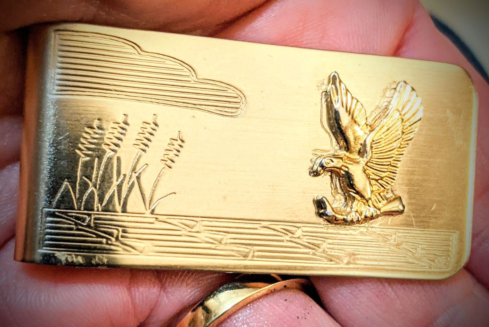 Vintage Gold Plated Money Clip