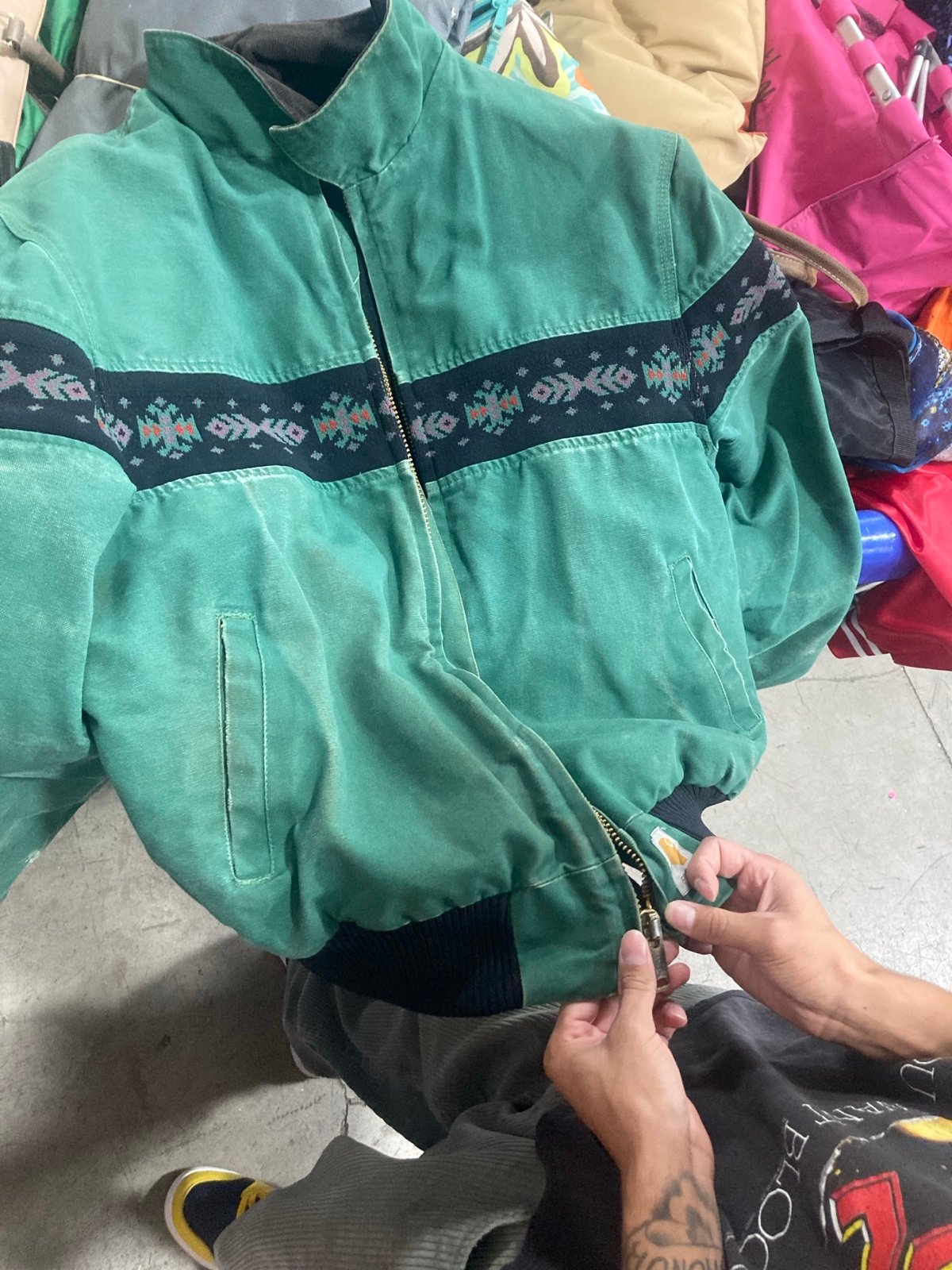 90’s Carhartt jacket Aztecan Santa Fe XXL