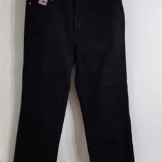 Black Cruel Girl Western cropped frayed jeans
