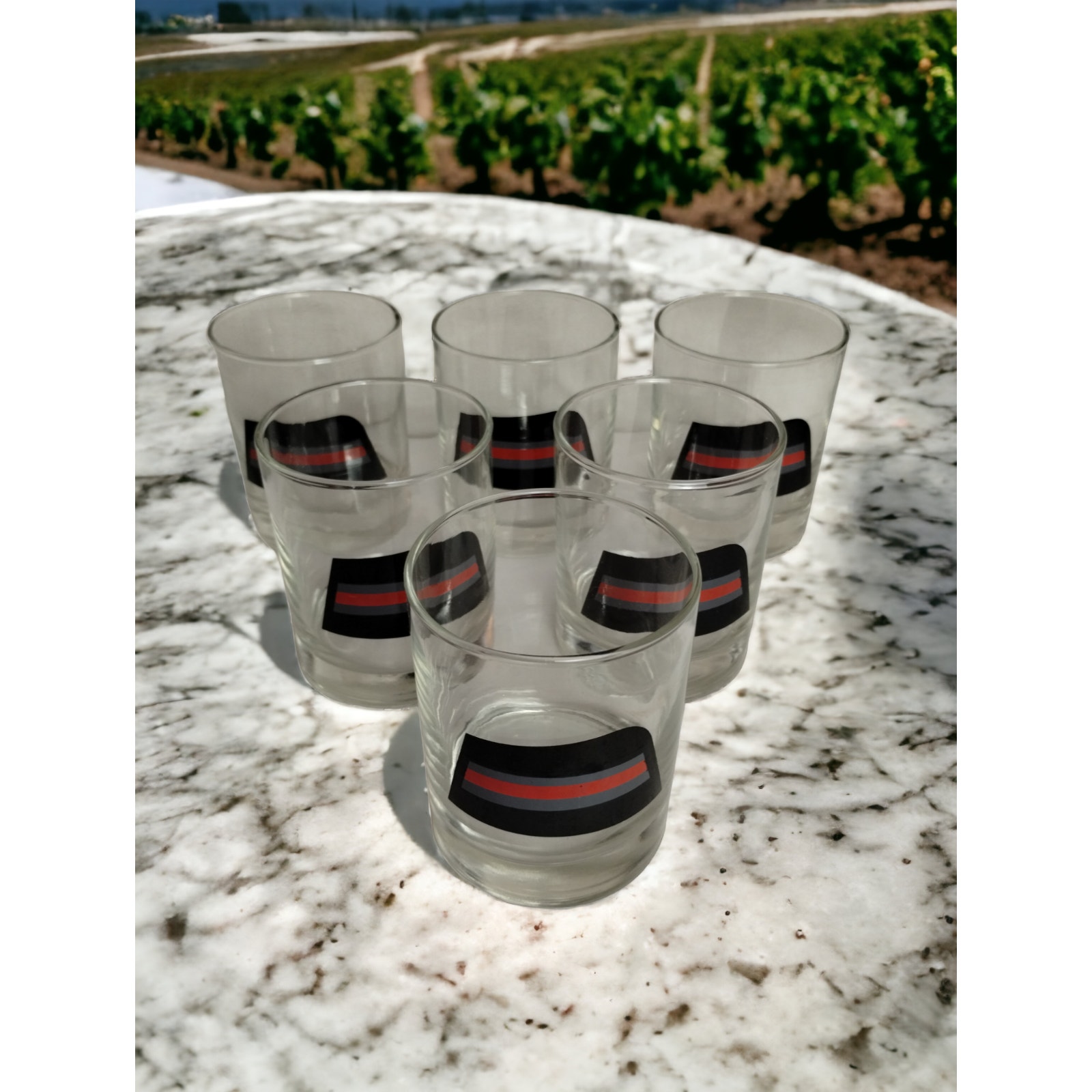 6 Libbey Lowball Glasses - Tumblers - Rocks Drinkware - Barware - Vintage