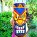 20 Tribal Tiki Mask Statue Wood Craving