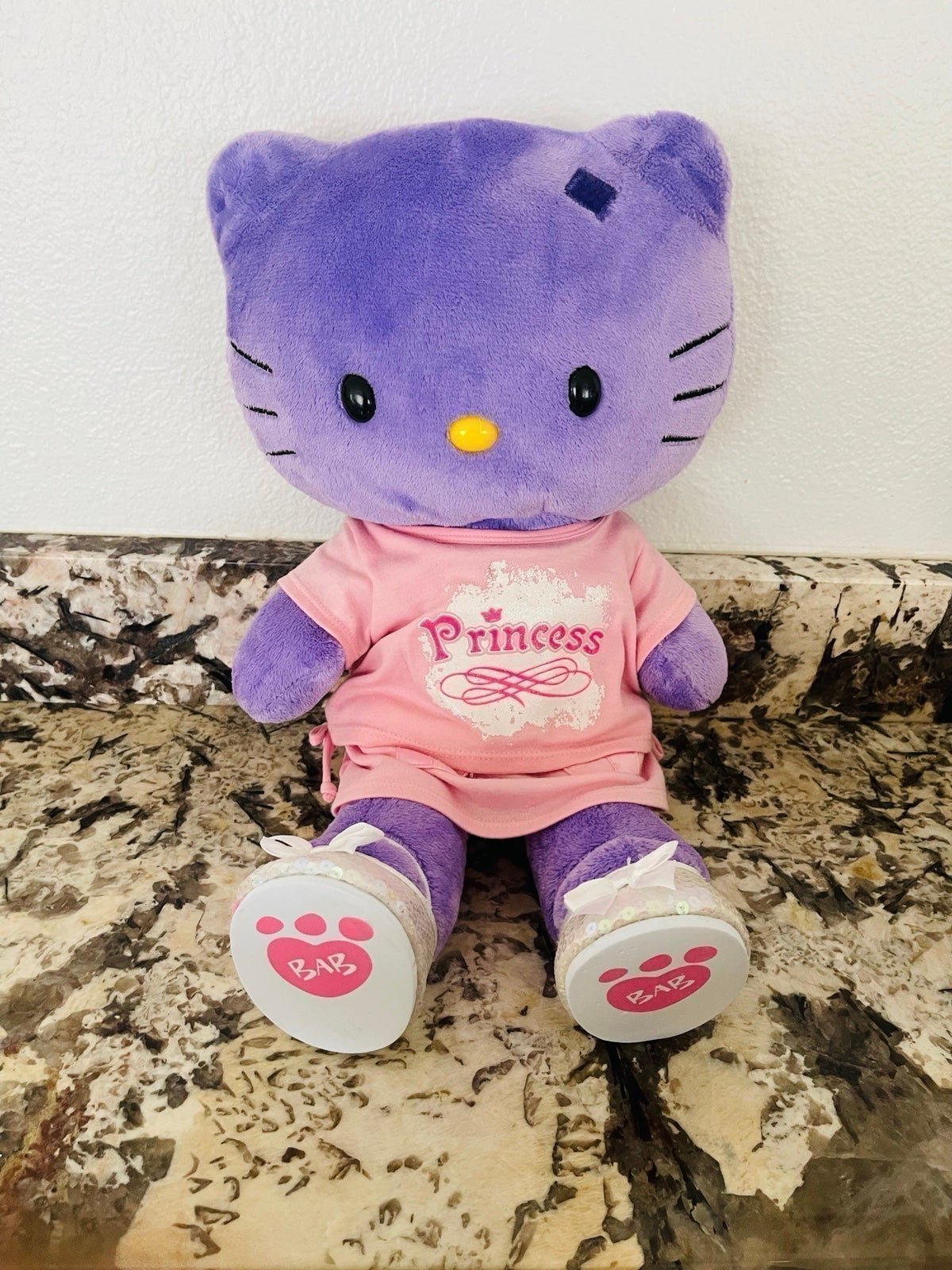 Build-a-Bear hello kitty Love vintage rare purple plush