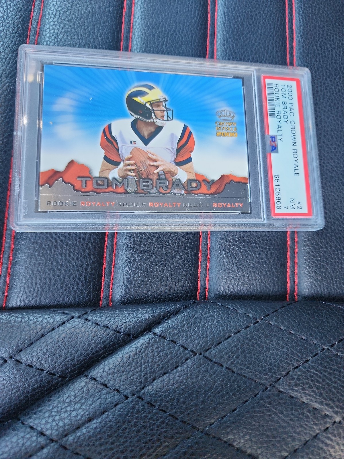 2000 pacific crown Royale Tom brady