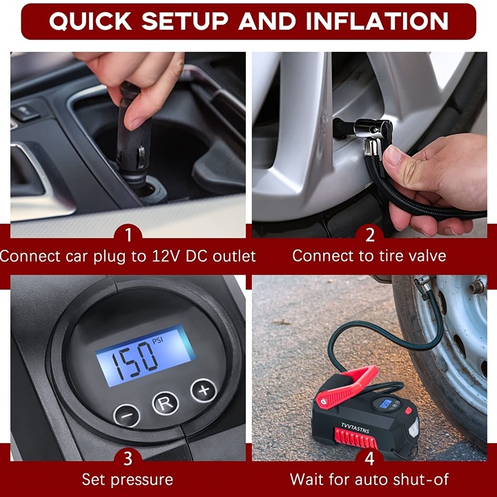 Portable Air Pump For Car Tires vr8i1