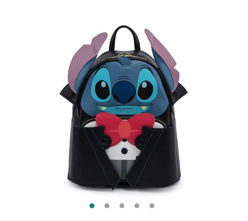 NWT Disney’s Stitch vampire loungefly backpack