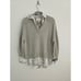 Brochu Walker Looker Cashmere Wool Layered V-Neck Oversize Sweater FLAWS size S