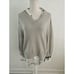 Brochu Walker Looker Cashmere Wool Layered V-Neck Oversize Sweater FLAWS size S