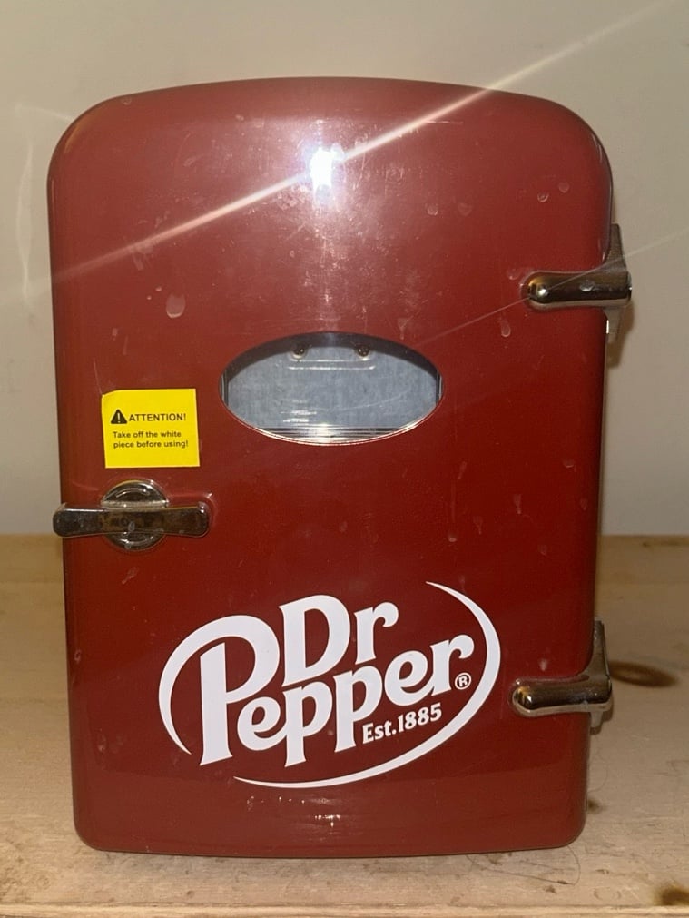 Mini Dr Pepper Fridge