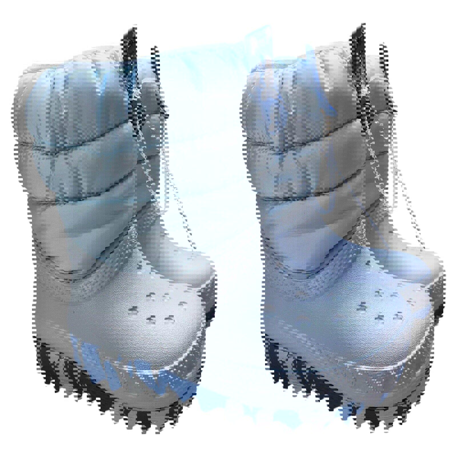 Crocs Classic Neo Puff Boot Kids Winter Snow Powder Blue Child Toddler Sz 11 c11